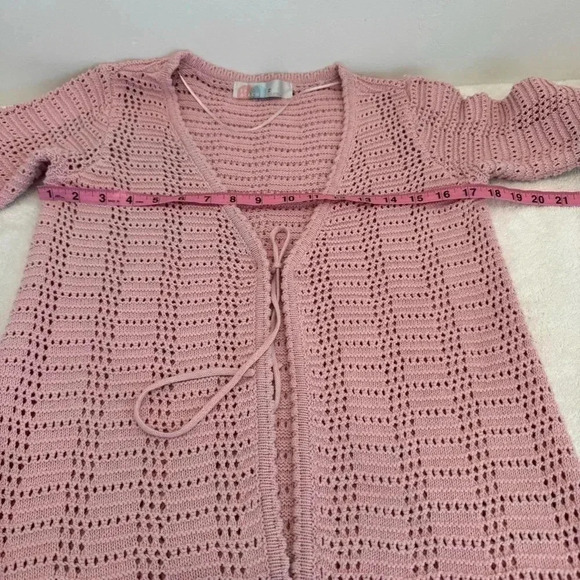 Free People Beach Fauchet Maxi Open Knit Cardigan Sweater size XS - Picture 10 of 14